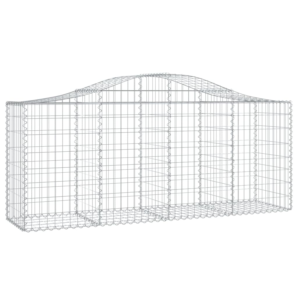 vidaXL Coșuri gabion arcuite 10 buc, 200x50x80/100 cm, fier galvanizat vidaXL Coșuri gabion arcuite 10 buc, 200x50x80/100 cm, fier galvanizat