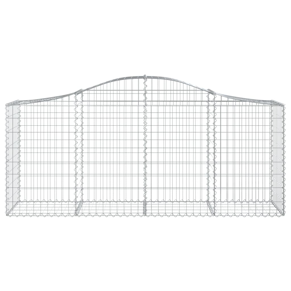 vidaXL Coșuri gabion arcuite 10 buc, 200x50x80/100 cm, fier galvanizat vidaXL Coșuri gabion arcuite 10 buc, 200x50x80/100 cm, fier galvanizat