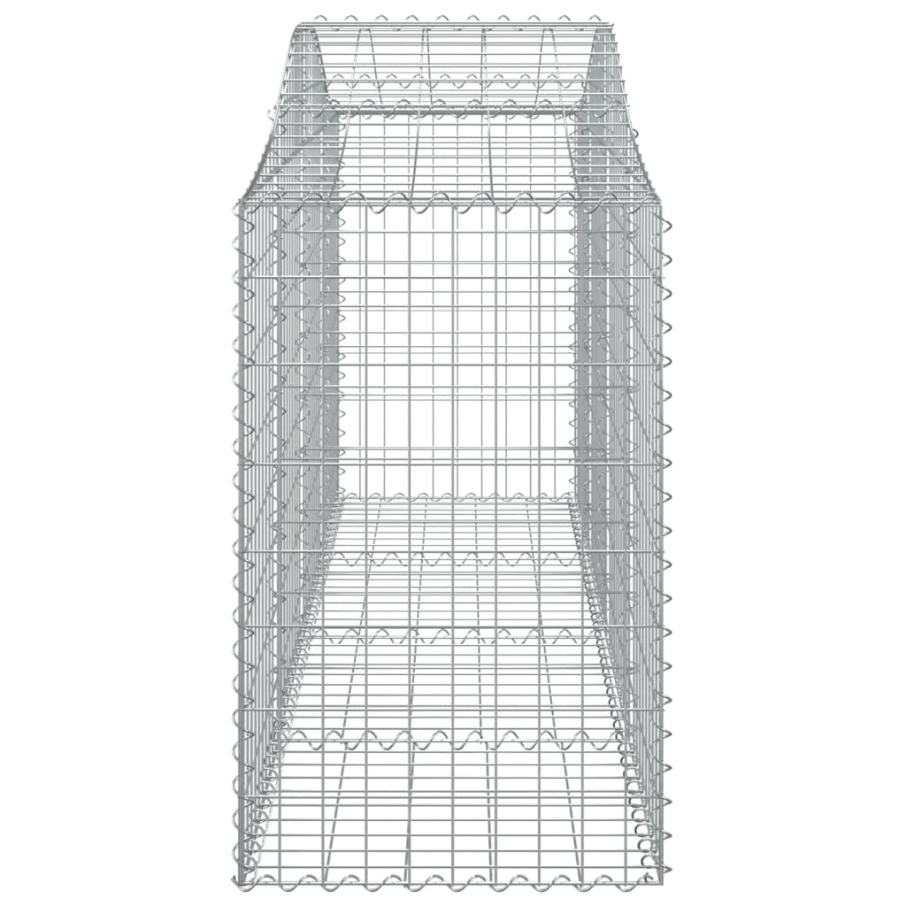 vidaXL Coșuri gabion arcuite 10 buc, 200x50x80/100 cm, fier galvanizat vidaXL Coșuri gabion arcuite 10 buc, 200x50x80/100 cm, fier galvanizat