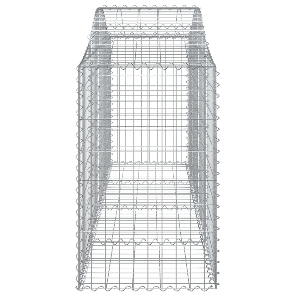 vidaXL Coșuri gabion arcuite 11 buc, 200x50x80/100 cm, fier galvanizat vidaXL Coșuri gabion arcuite 11 buc, 200x50x80/100 cm, fier galvanizat