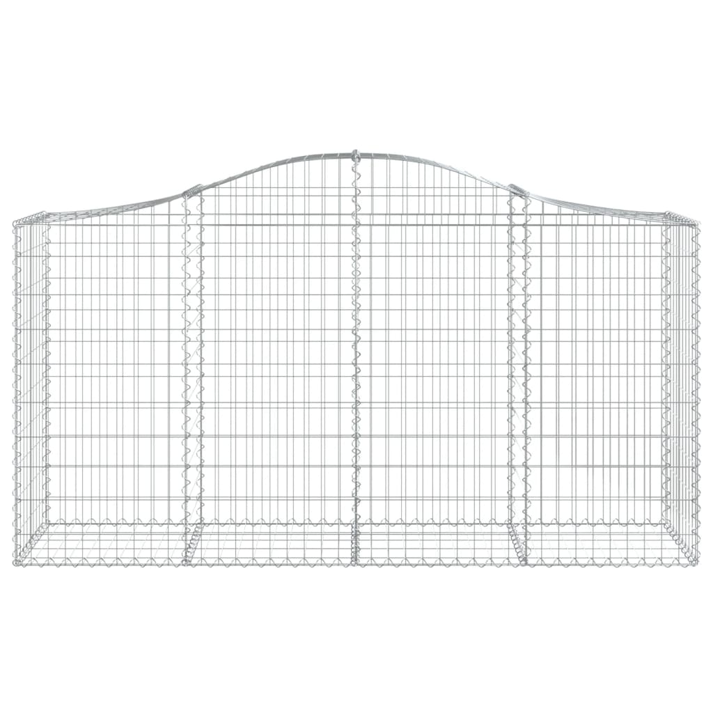 vidaXL Coșuri gabion arcuite 20 buc, 200x50x100/120cm, fier galvanizat vidaXL Coșuri gabion arcuite 20 buc, 200x50x100/120cm, fier galvanizat