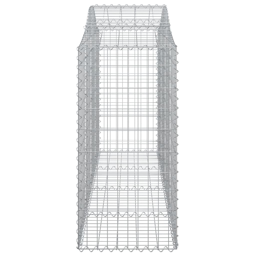 vidaXL Coșuri gabion arcuite 8 buc, 200x50x120/140 cm, fier galvanizat vidaXL Coșuri gabion arcuite 8 buc, 200x50x120/140 cm, fier galvanizat