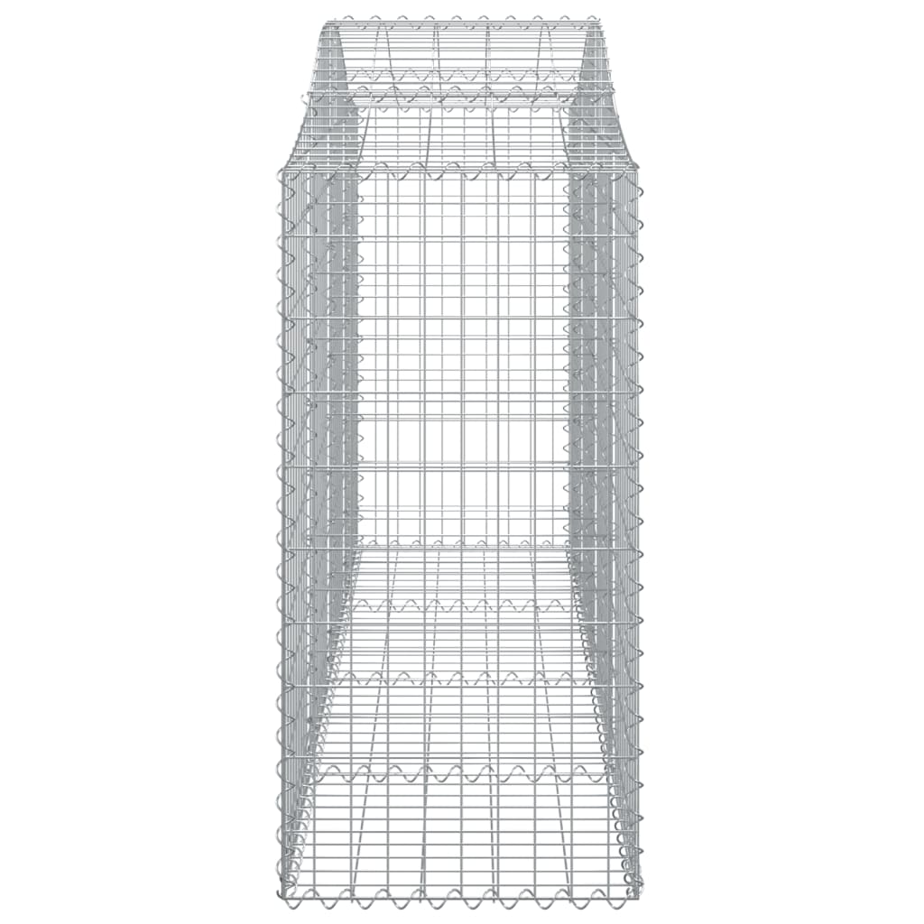 vidaXL Coșuri gabion arcuite 12 buc, 200x50x120/140cm, fier galvanizat vidaXL Coșuri gabion arcuite 12 buc, 200x50x120/140cm, fier galvanizat