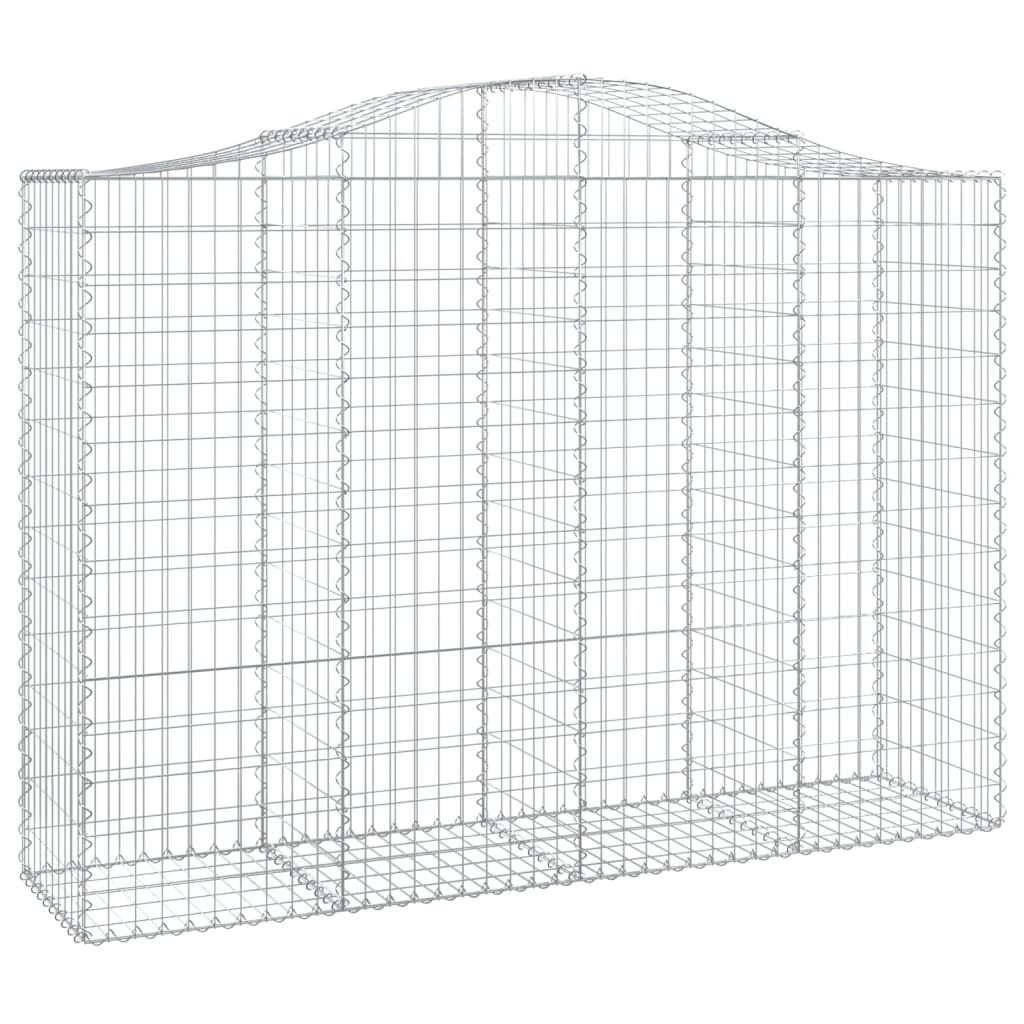 vidaXL Coșuri gabion arcuite 13 buc, 200x50x140/160cm, fier galvanizat vidaXL Coșuri gabion arcuite 13 buc, 200x50x140/160cm, fier galvanizat