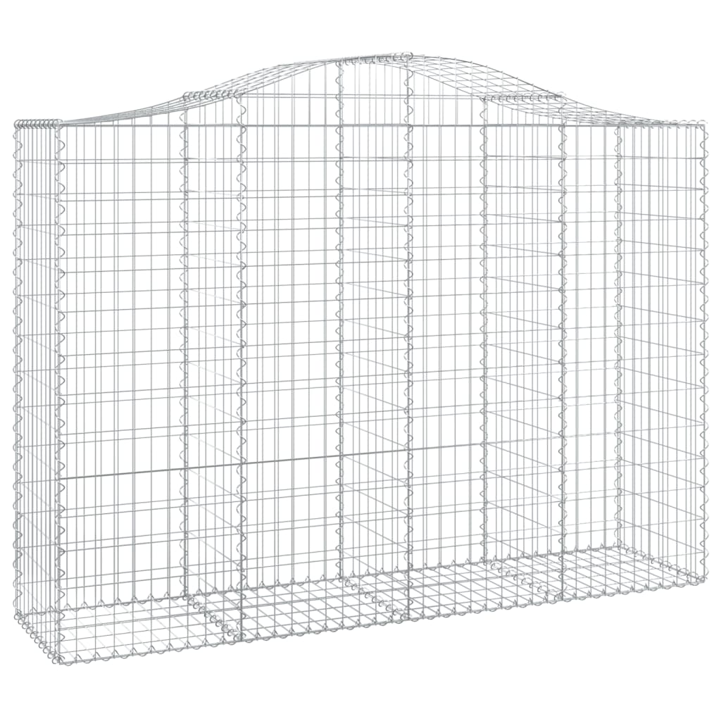 vidaXL Coșuri gabion arcuite 14 buc, 200x50x140/160cm, fier galvanizat vidaXL Coșuri gabion arcuite 14 buc, 200x50x140/160cm, fier galvanizat