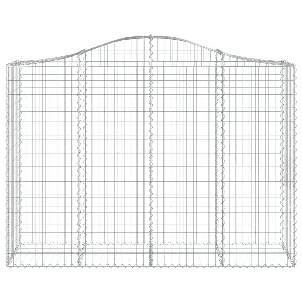 vidaXL Coșuri gabion arcuite 14 buc, 200x50x140/160cm, fier galvanizat vidaXL Coșuri gabion arcuite 14 buc, 200x50x140/160cm, fier galvanizat