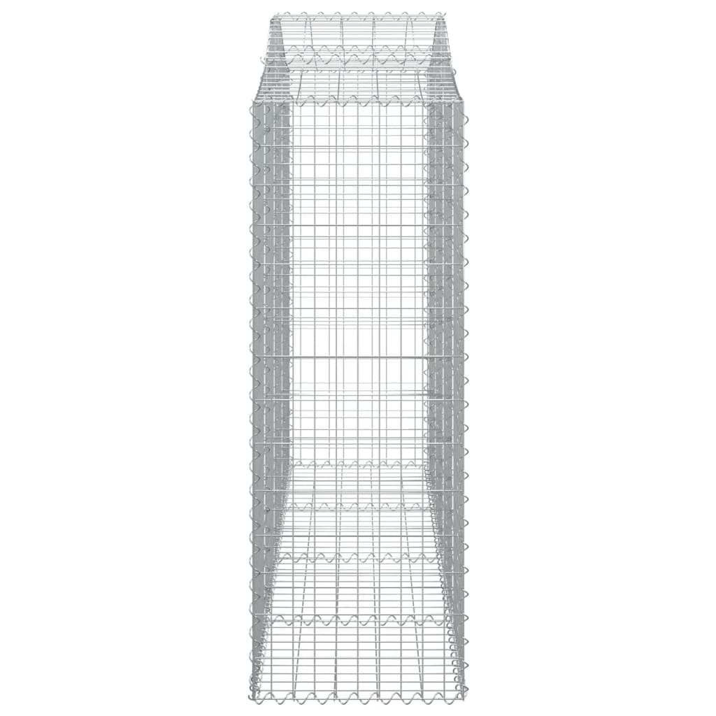 vidaXL Coșuri gabion arcuite 14 buc, 200x50x140/160cm, fier galvanizat vidaXL Coșuri gabion arcuite 14 buc, 200x50x140/160cm, fier galvanizat