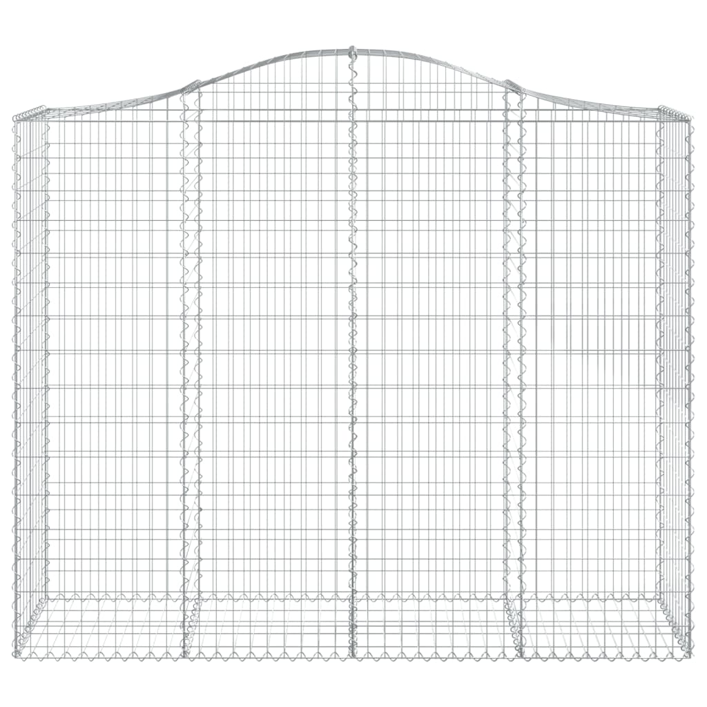 vidaXL Coșuri gabion arcuite 2 buc, 200x50x160/180 cm, fier galvanizat vidaXL Coșuri gabion arcuite 2 buc, 200x50x160/180 cm, fier galvanizat