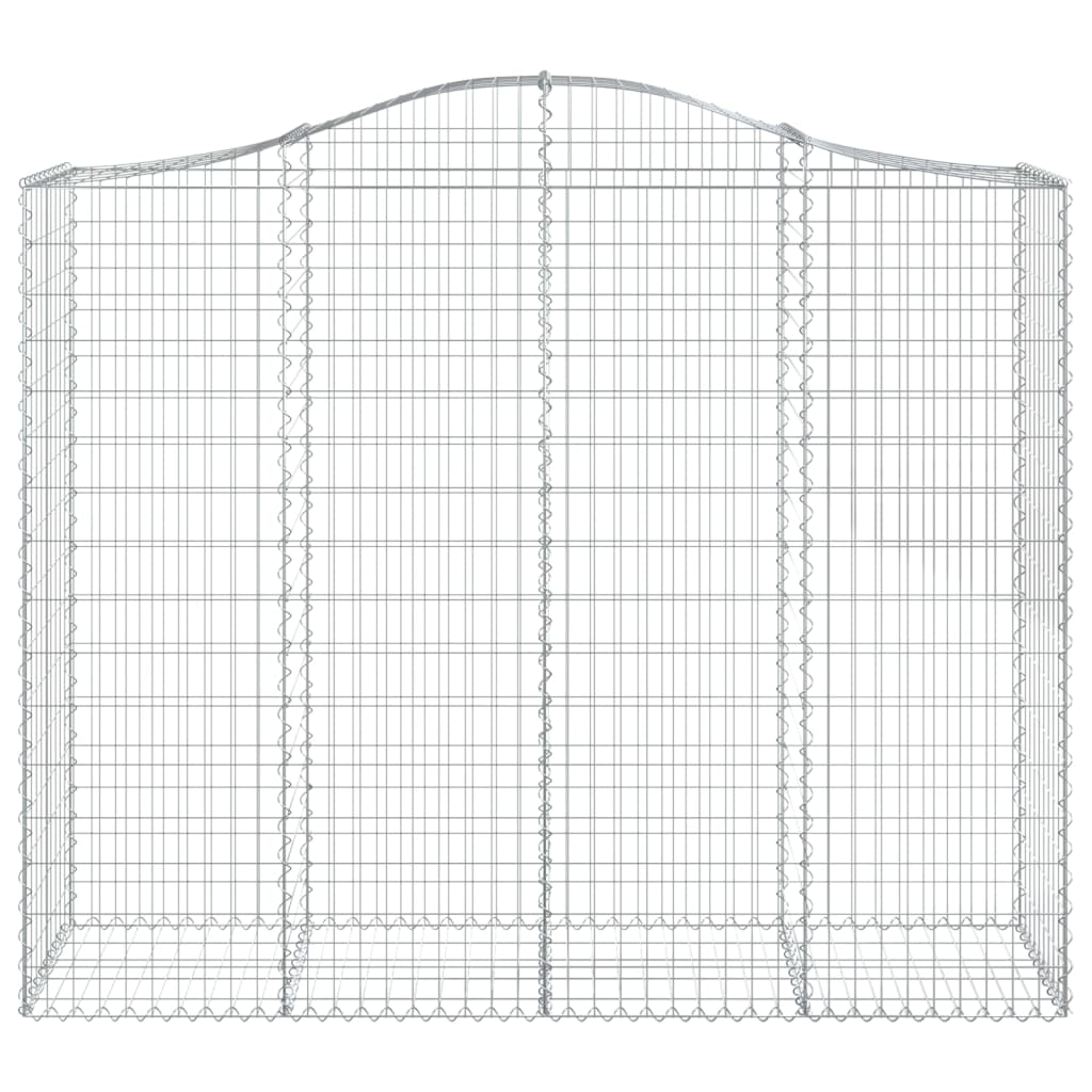 vidaXL Coș gabion arcuit, 11 buc, 200x50x160/180 cm, fier galvanizat vidaXL Coș gabion arcuit, 11 buc, 200x50x160/180 cm, fier galvanizat