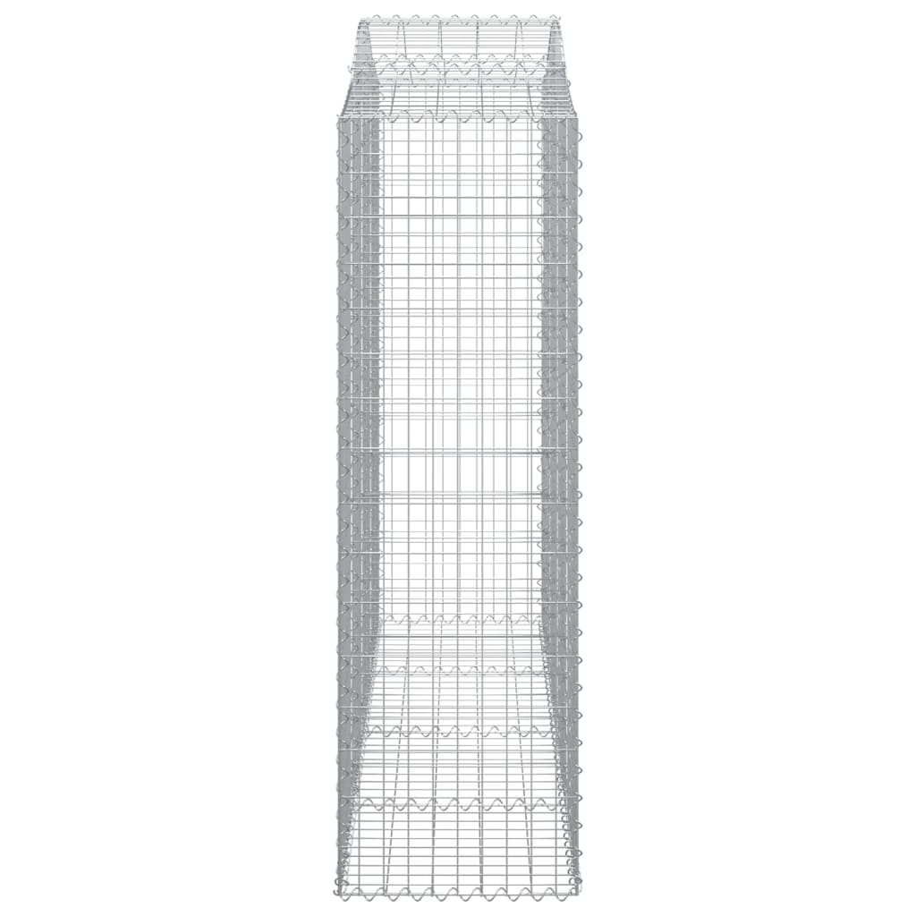 vidaXL Coș gabion arcuit, 11 buc, 200x50x160/180 cm, fier galvanizat vidaXL Coș gabion arcuit, 11 buc, 200x50x160/180 cm, fier galvanizat