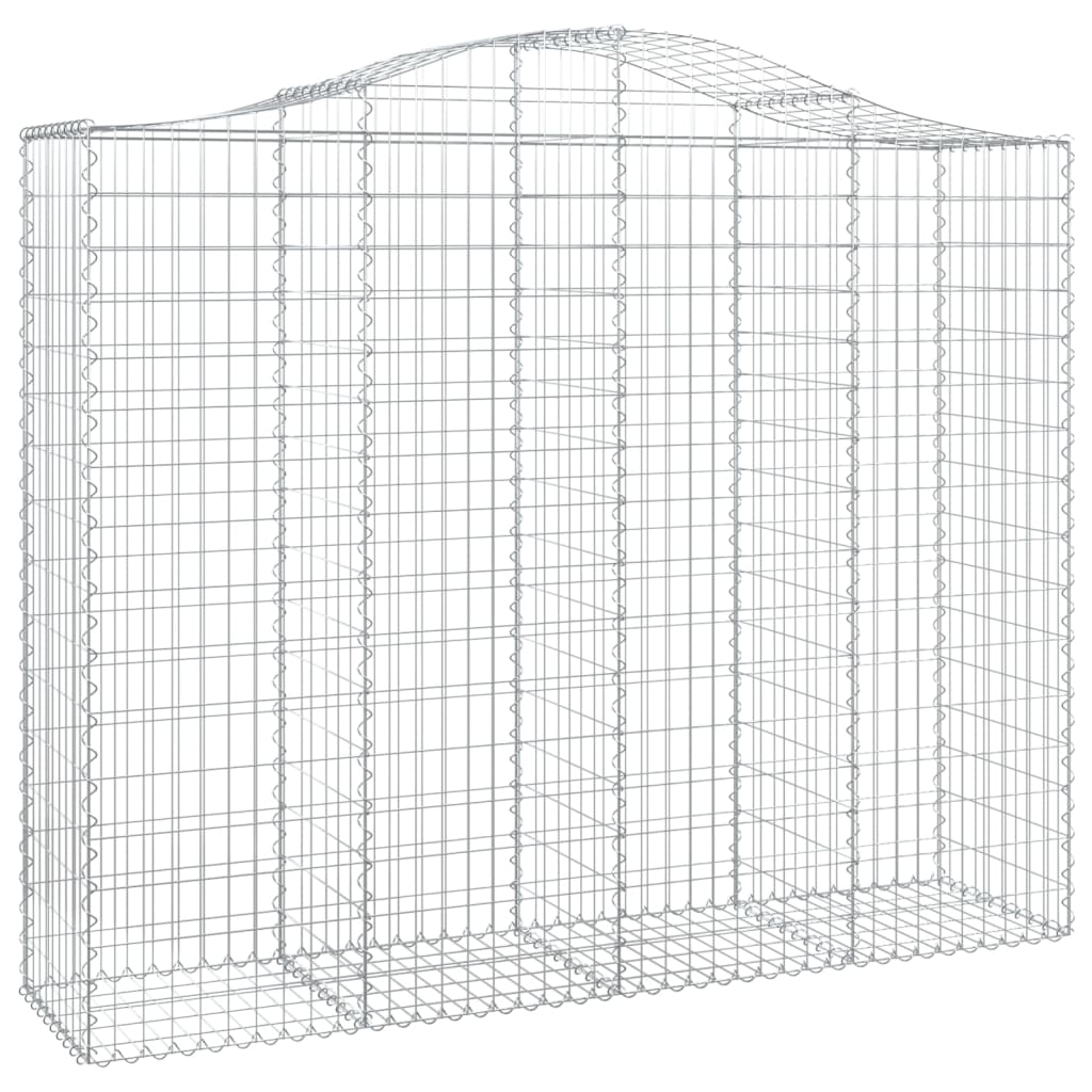 vidaXL Coș gabion arcuit, 12 buc, 200x50x160/180 cm, fier galvanizat vidaXL Coș gabion arcuit, 12 buc, 200x50x160/180 cm, fier galvanizat