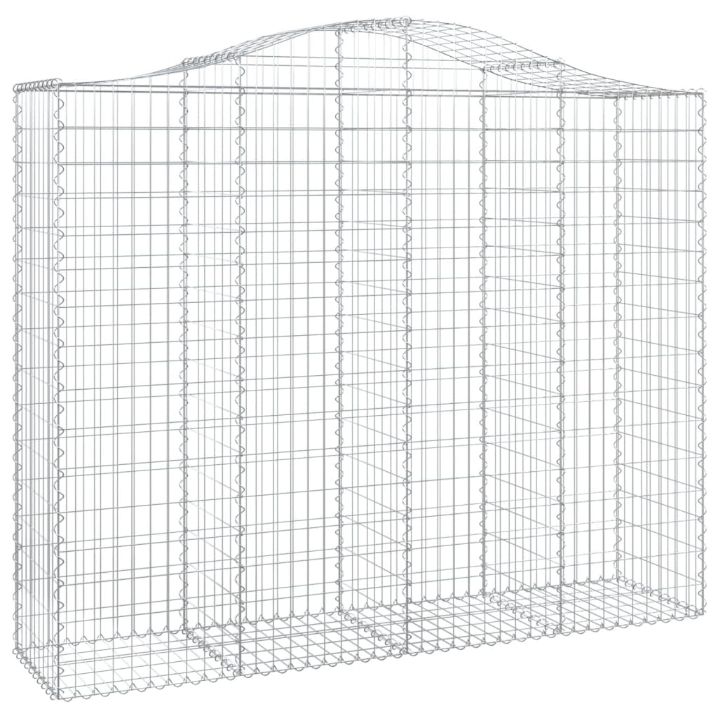 vidaXL Coș gabion arcuit, 13 buc, 200x50x160/180 cm, fier galvanizat vidaXL Coș gabion arcuit, 13 buc, 200x50x160/180 cm, fier galvanizat