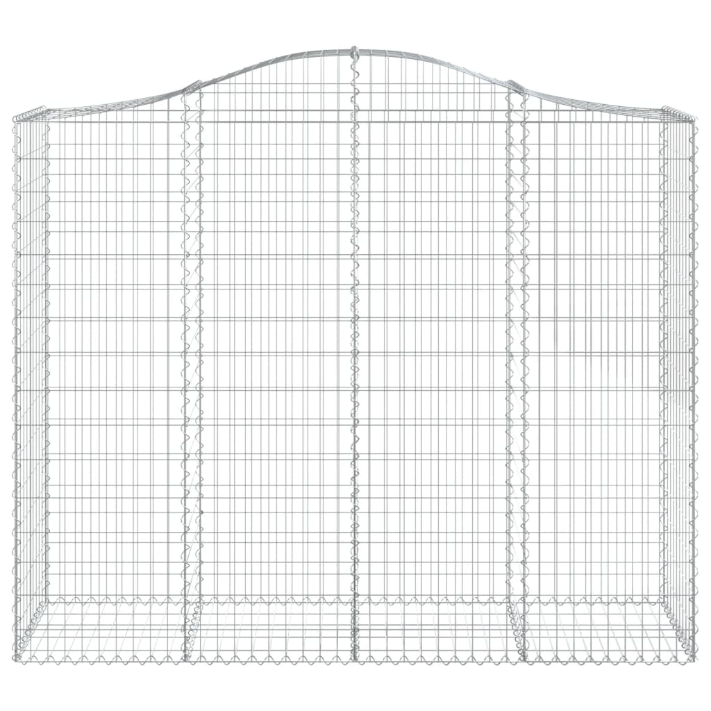 vidaXL Coș gabion arcuit, 13 buc, 200x50x160/180 cm, fier galvanizat vidaXL Coș gabion arcuit, 13 buc, 200x50x160/180 cm, fier galvanizat