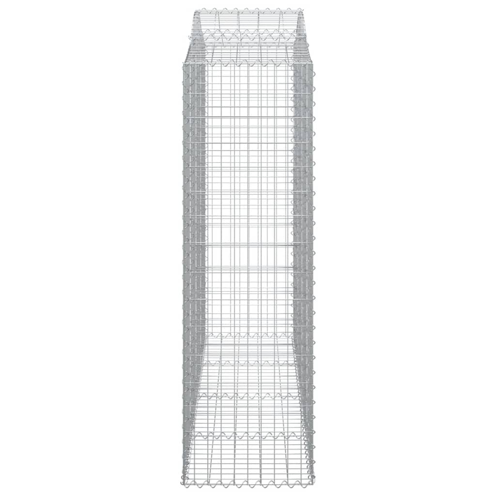 vidaXL Coș gabion arcuit, 13 buc, 200x50x160/180 cm, fier galvanizat vidaXL Coș gabion arcuit, 13 buc, 200x50x160/180 cm, fier galvanizat