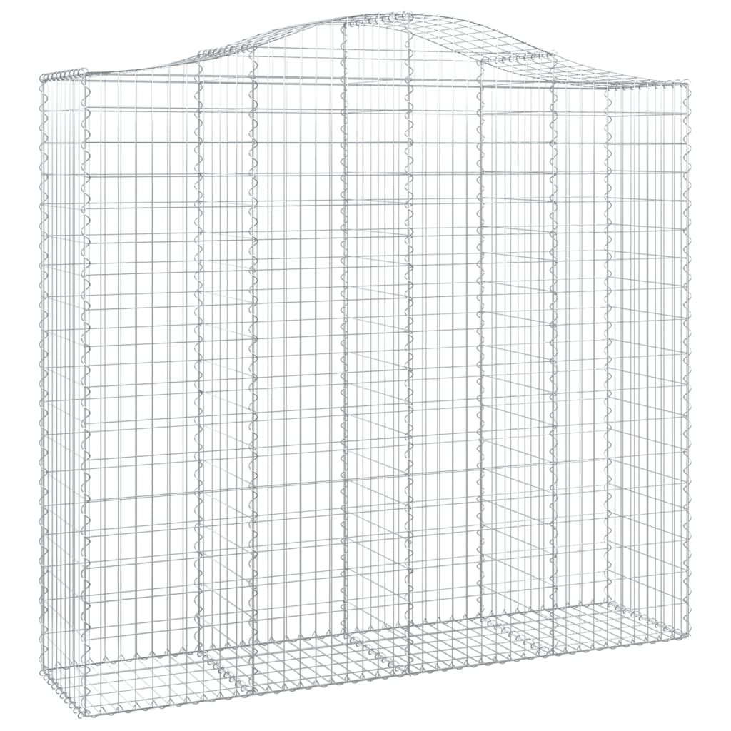 vidaXL Coșuri gabion arcuite 10 buc, 200x50x180/200cm, fier galvanizat vidaXL Coșuri gabion arcuite 10 buc, 200x50x180/200cm, fier galvanizat