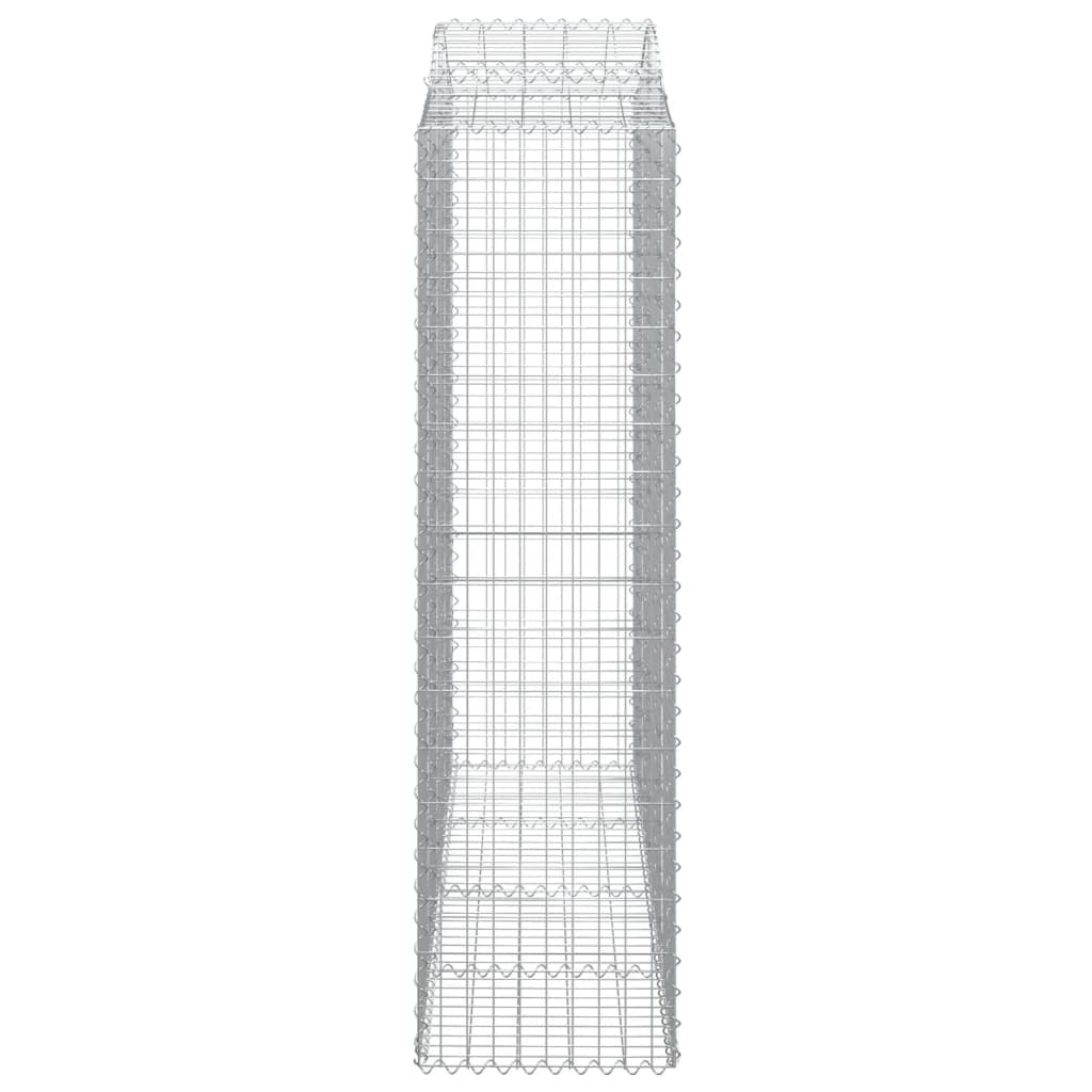 vidaXL Coșuri gabion arcuite 10 buc, 200x50x180/200cm, fier galvanizat vidaXL Coșuri gabion arcuite 10 buc, 200x50x180/200cm, fier galvanizat