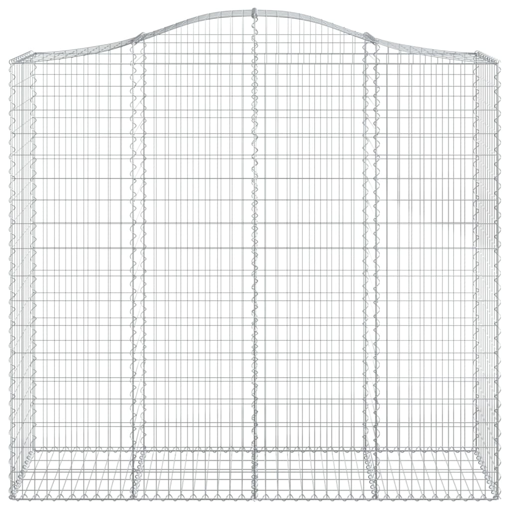 vidaXL Coșuri gabion arcuite 11 buc, 200x50x180/200cm, fier galvanizat vidaXL Coșuri gabion arcuite 11 buc, 200x50x180/200cm, fier galvanizat
