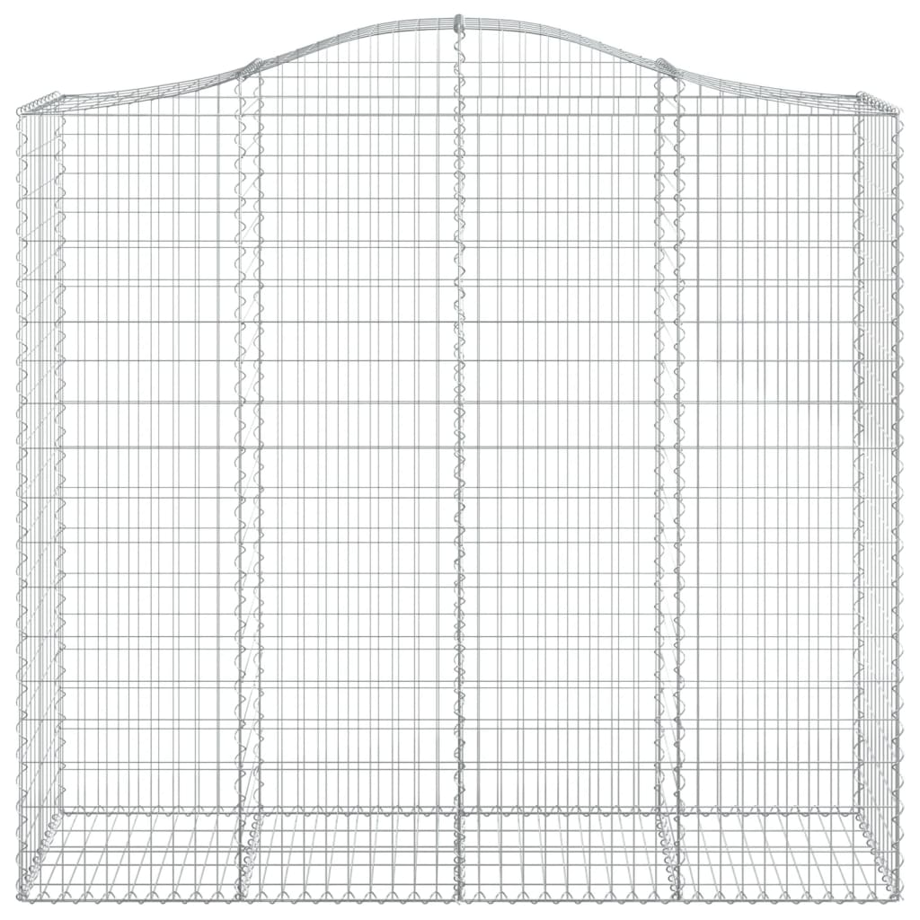 vidaXL Coșuri gabion arcuite 13 buc, 200x50x180/200cm, fier galvanizat vidaXL Coșuri gabion arcuite 13 buc, 200x50x180/200cm, fier galvanizat