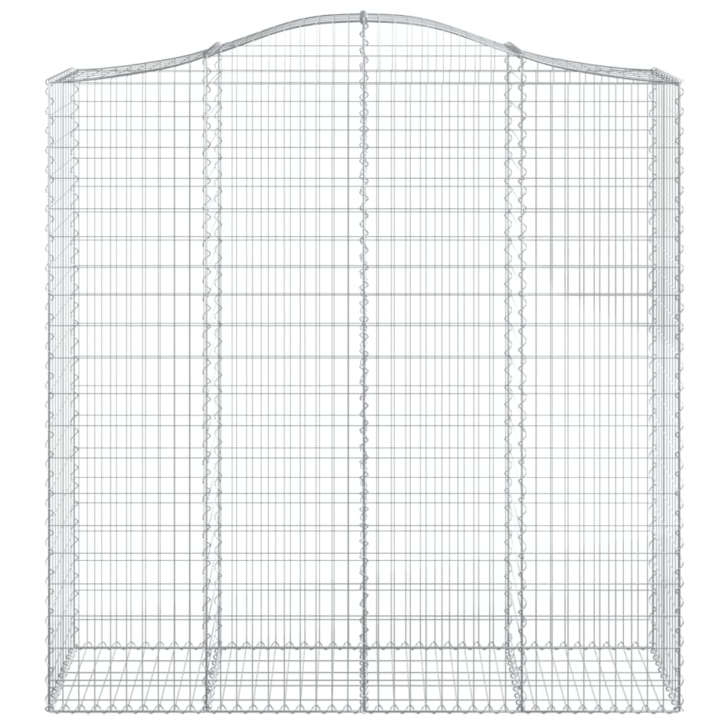 vidaXL Coșuri gabion arcuite, 3 buc 200x50x200/220 cm, fier galvanizat