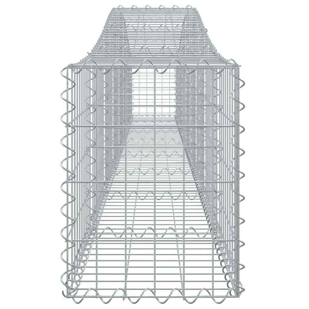 vidaXL Coșuri gabion arcuite 7 buc, 400x30x40/60 cm, fier galvanizat vidaXL Coșuri gabion arcuite 7 buc, 400x30x40/60 cm, fier galvanizat