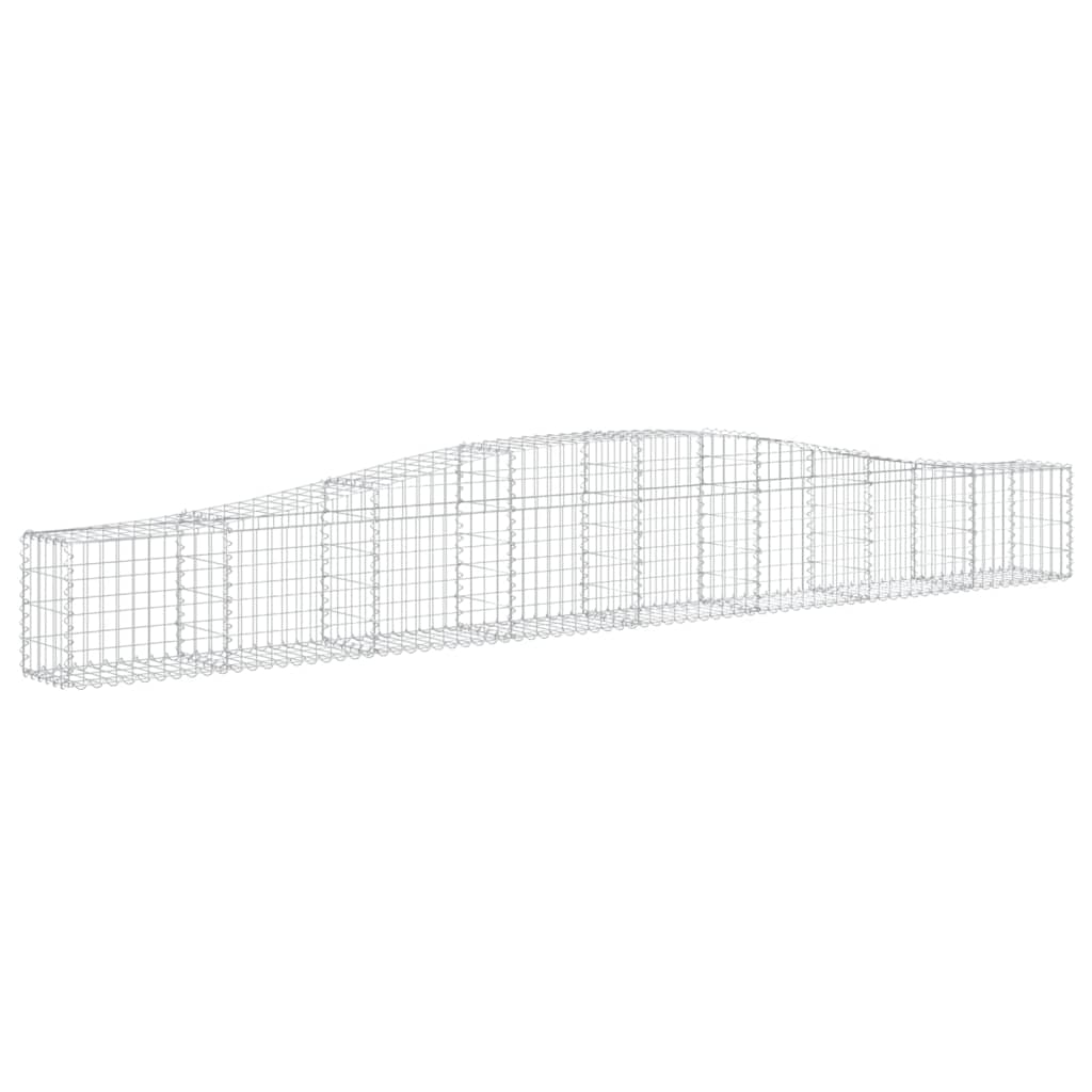 vidaXL Coșuri gabion arcuite 10 buc, 400x30x40/60 cm, fier galvanizat vidaXL Coșuri gabion arcuite 10 buc, 400x30x40/60 cm, fier galvanizat