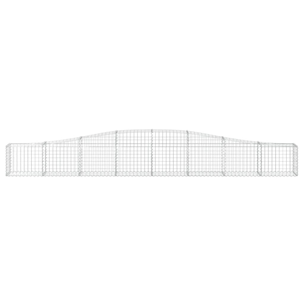 vidaXL Coșuri gabion arcuite 10 buc, 400x30x40/60 cm, fier galvanizat vidaXL Coșuri gabion arcuite 10 buc, 400x30x40/60 cm, fier galvanizat