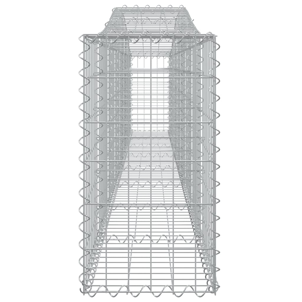 vidaXL Coșuri gabion arcuite 4 buc, 400x30x60/80 cm, fier galvanizat vidaXL Coșuri gabion arcuite 4 buc, 400x30x60/80 cm, fier galvanizat