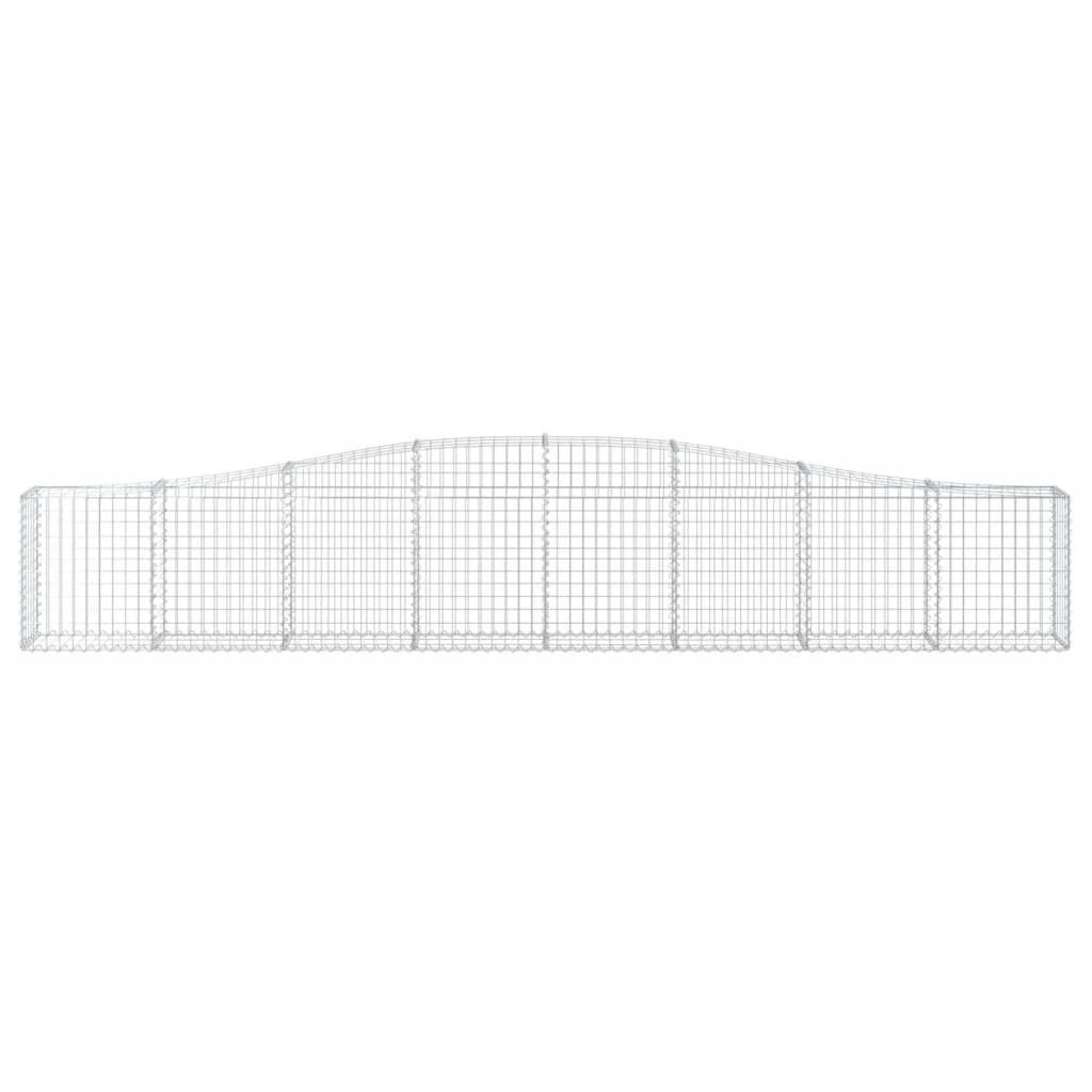 vidaXL Coșuri gabion arcuite 5 buc, 400x30x60/80 cm, fier galvanizat vidaXL Coșuri gabion arcuite 5 buc, 400x30x60/80 cm, fier galvanizat