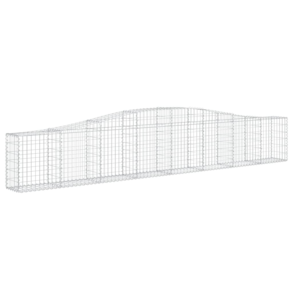 vidaXL Coșuri gabion arcuite 10 buc, 400x30x60/80 cm, fier galvanizat vidaXL Coșuri gabion arcuite 10 buc, 400x30x60/80 cm, fier galvanizat