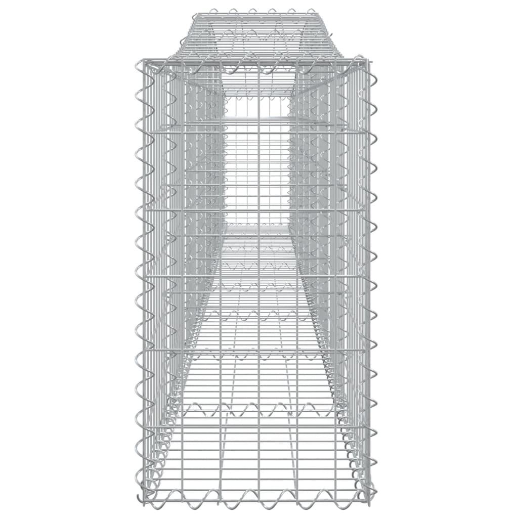 vidaXL Coșuri gabion arcuite 10 buc, 400x30x60/80 cm, fier galvanizat vidaXL Coșuri gabion arcuite 10 buc, 400x30x60/80 cm, fier galvanizat