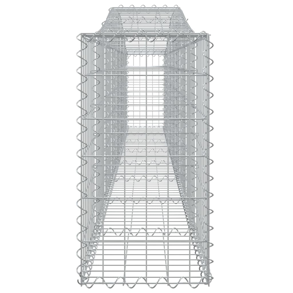 vidaXL Coșuri gabion arcuite 15 buc, 400x30x60/80 cm, fier galvanizat vidaXL Coșuri gabion arcuite 15 buc, 400x30x60/80 cm, fier galvanizat