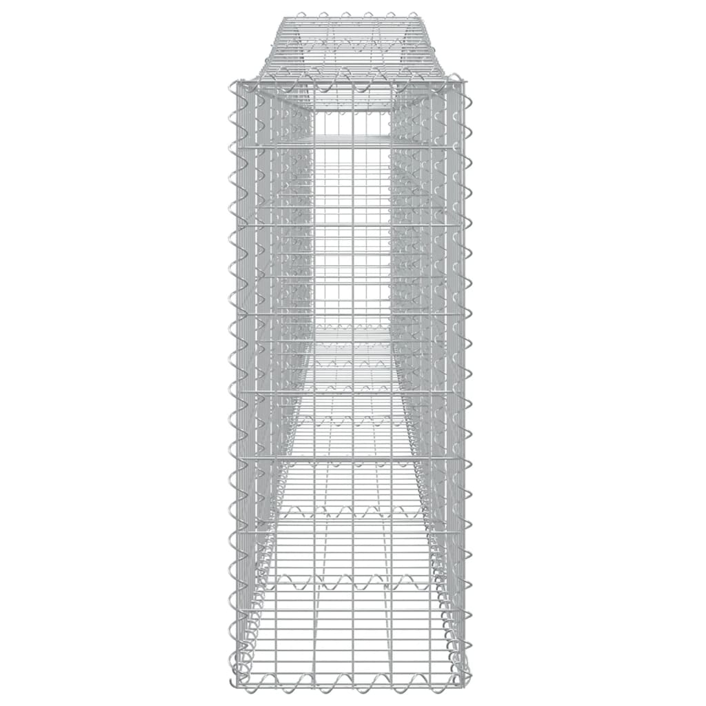 vidaXL Coșuri gabion arcuite 7 buc, 400x30x80/100 cm, fier galvanizat vidaXL Coșuri gabion arcuite 7 buc, 400x30x80/100 cm, fier galvanizat