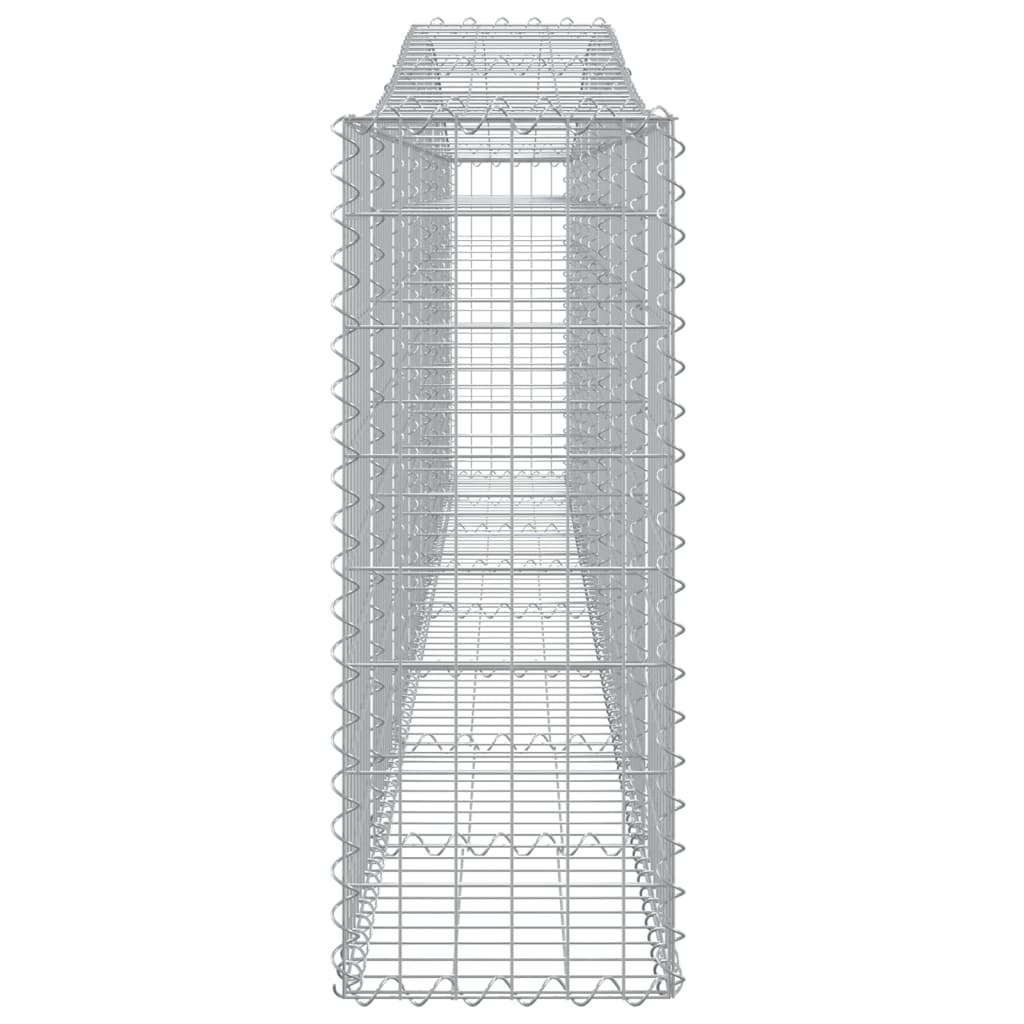 vidaXL Coșuri gabion arcuite 10 buc, 400x30x80/100 cm, fier galvanizat vidaXL Coșuri gabion arcuite 10 buc, 400x30x80/100 cm, fier galvanizat