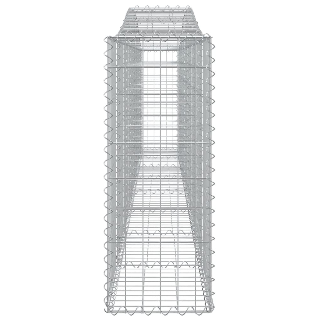 vidaXL Coșuri gabion arcuite 15 buc, 400x30x80/100 cm, fier galvanizat vidaXL Coșuri gabion arcuite 15 buc, 400x30x80/100 cm, fier galvanizat
