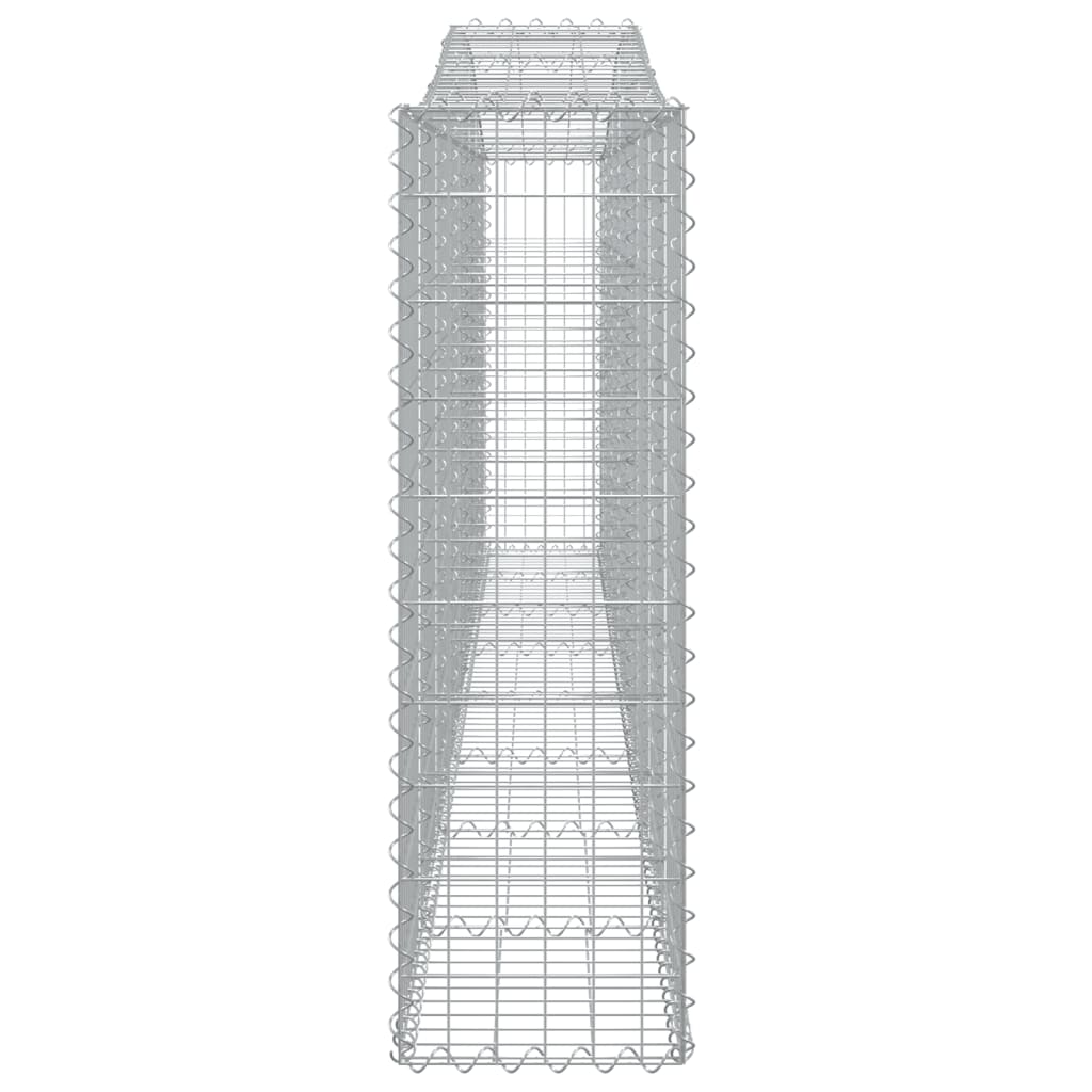vidaXL Coșuri gabion arcuite 6 buc, 400x30x100/120 cm fier galvanizat vidaXL Coșuri gabion arcuite 6 buc, 400x30x100/120 cm fier galvanizat