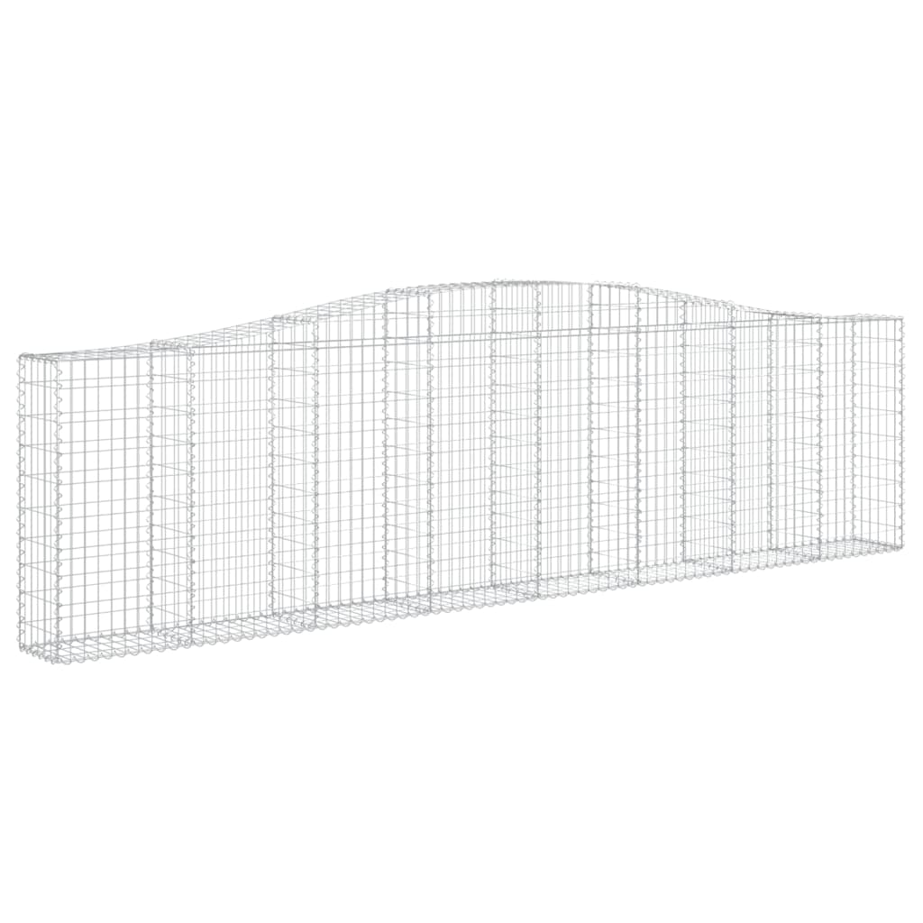 vidaXL Coșuri gabion arcuite 10 buc, 400x30x100/120 cm fier galvanizat vidaXL Coșuri gabion arcuite 10 buc, 400x30x100/120 cm fier galvanizat