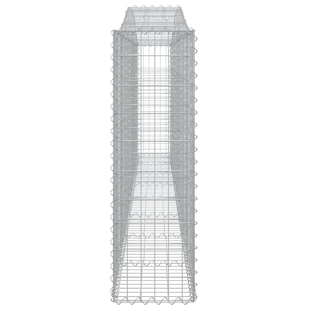 vidaXL Coșuri gabion arcuite 15 buc, 400x30x100/120 cm fier galvanizat vidaXL Coșuri gabion arcuite 15 buc, 400x30x100/120 cm fier galvanizat
