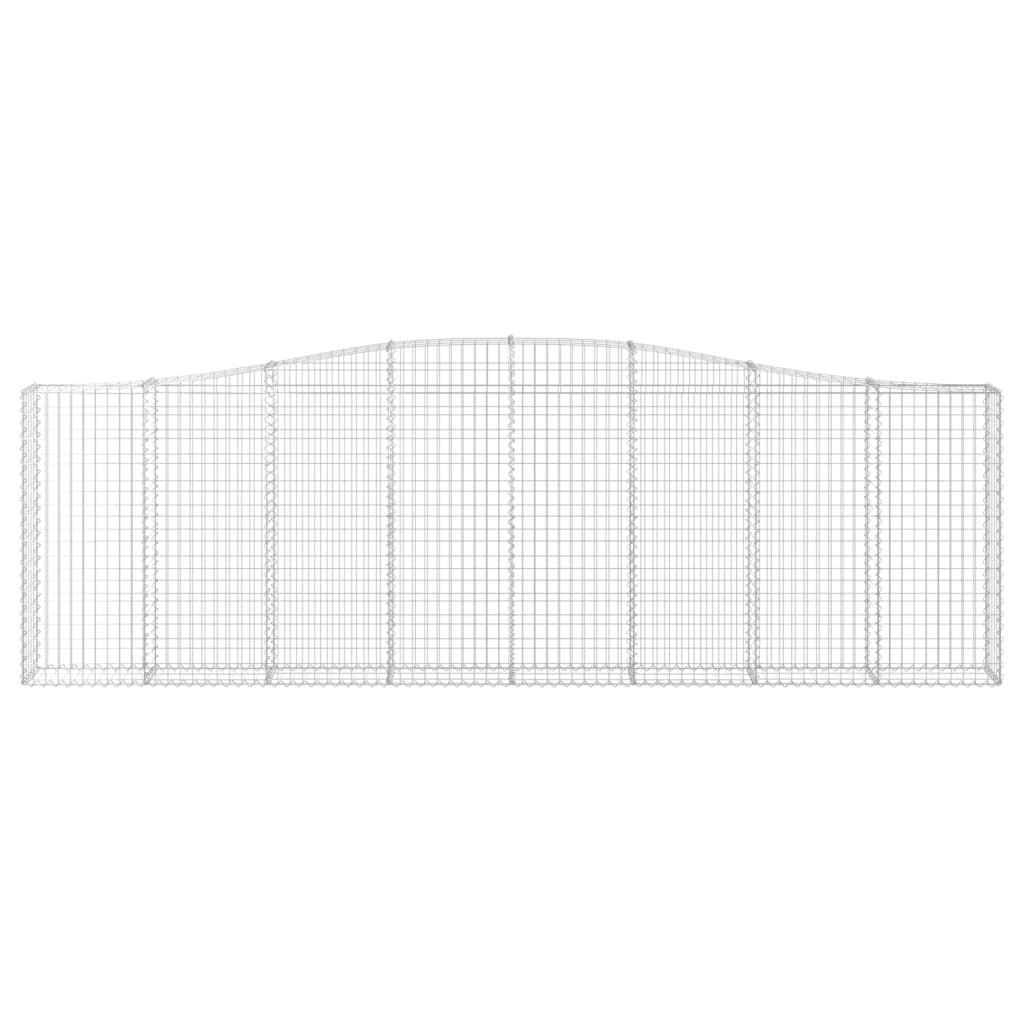 vidaXL Coșuri gabion arcuite 9 buc. 400x30x120/140 cm, fier galvanizat vidaXL Coșuri gabion arcuite 9 buc. 400x30x120/140 cm, fier galvanizat