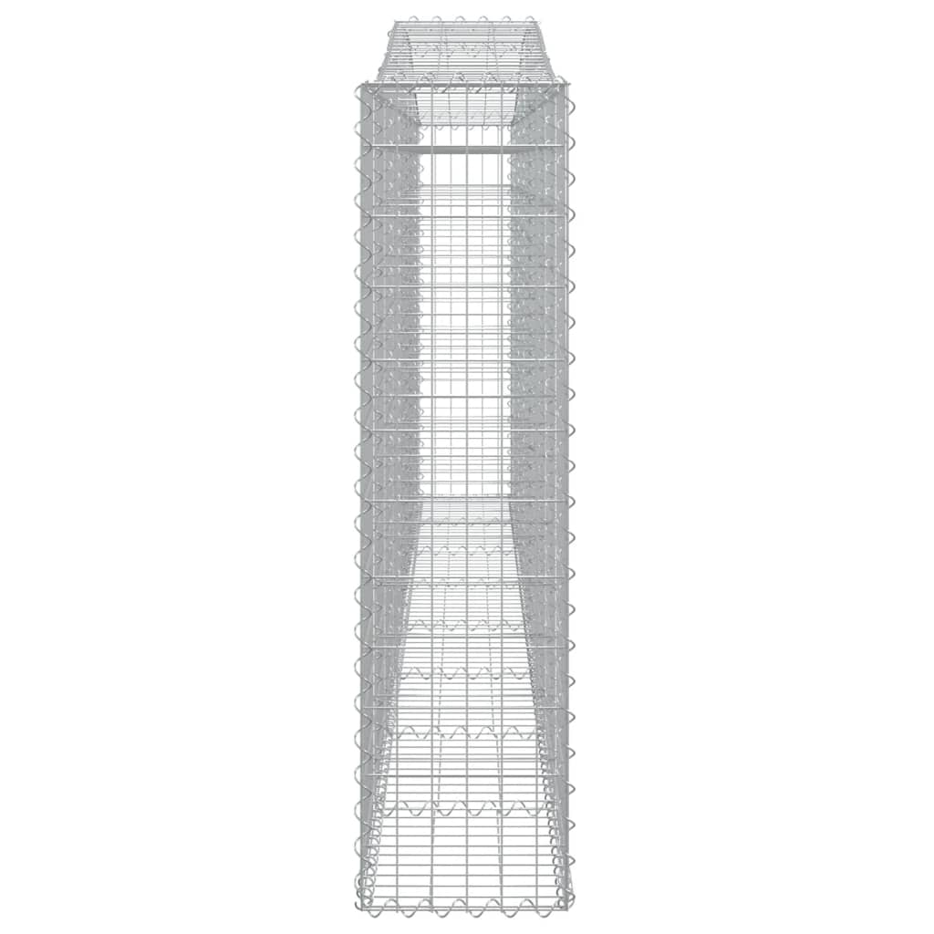 vidaXL Coșuri gabion arcuite 9 buc. 400x30x120/140 cm, fier galvanizat vidaXL Coșuri gabion arcuite 9 buc. 400x30x120/140 cm, fier galvanizat