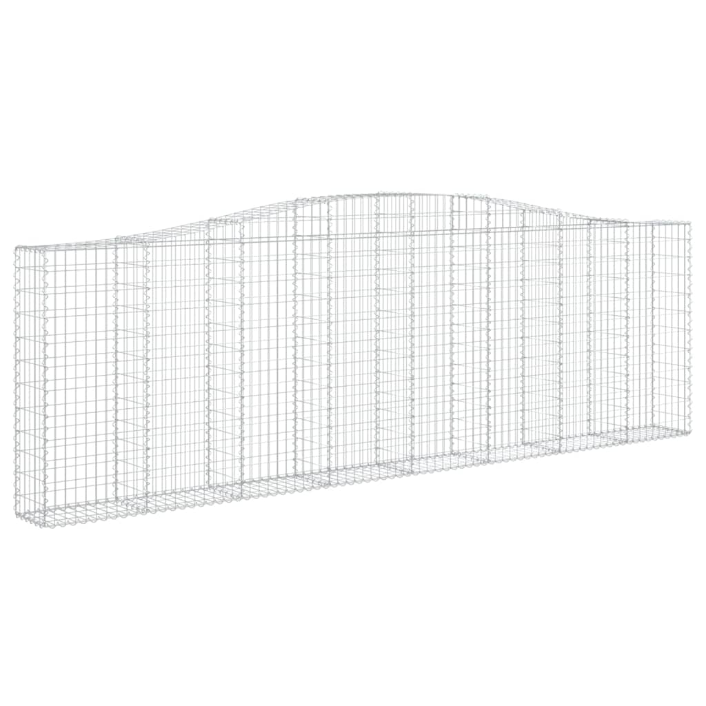 vidaXL Coșuri gabion arcuite 10 buc. 400x30x120/140 cm fier galvanizat vidaXL Coșuri gabion arcuite 10 buc. 400x30x120/140 cm fier galvanizat