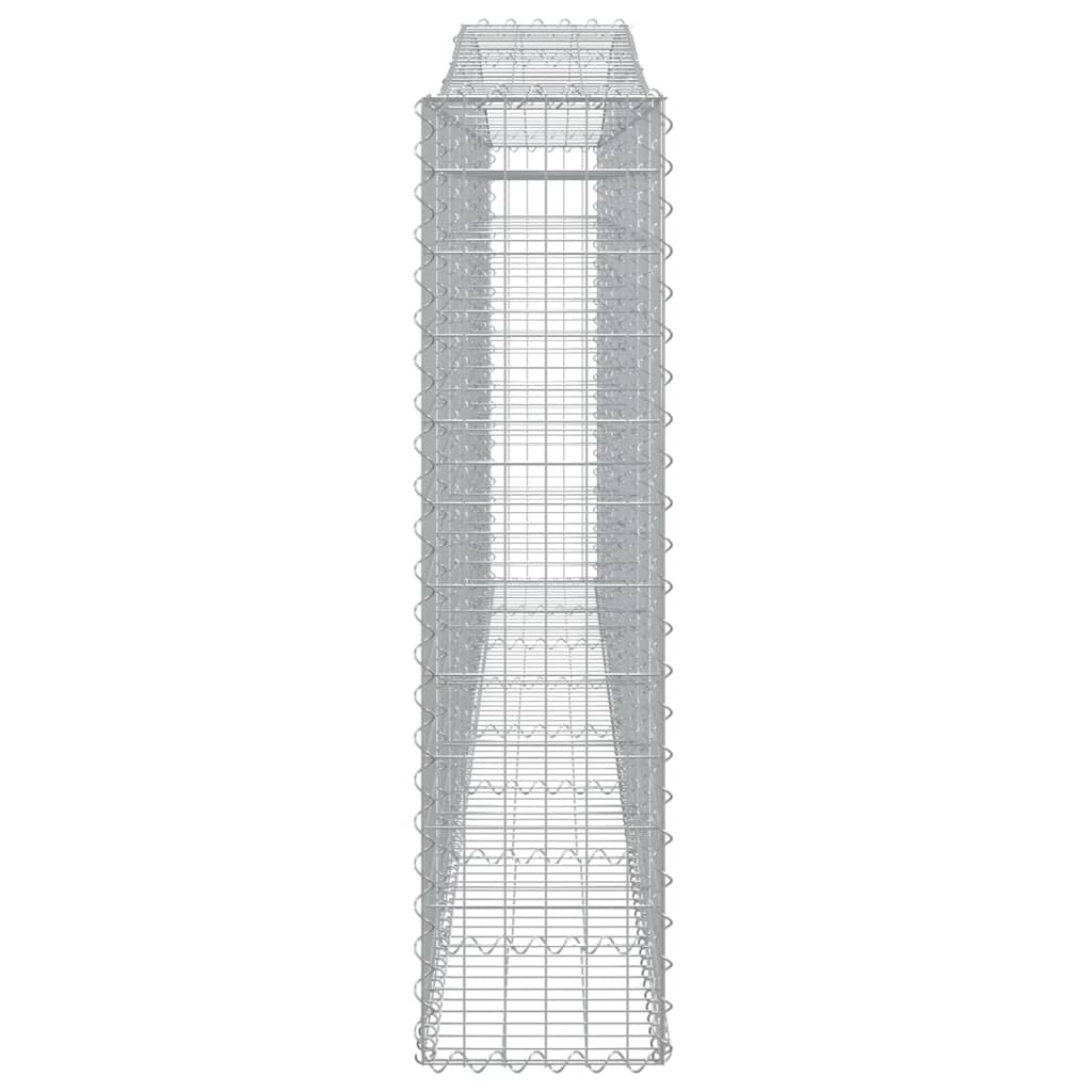 vidaXL Coșuri gabion arcuite 10 buc. 400x30x120/140 cm fier galvanizat vidaXL Coșuri gabion arcuite 10 buc. 400x30x120/140 cm fier galvanizat