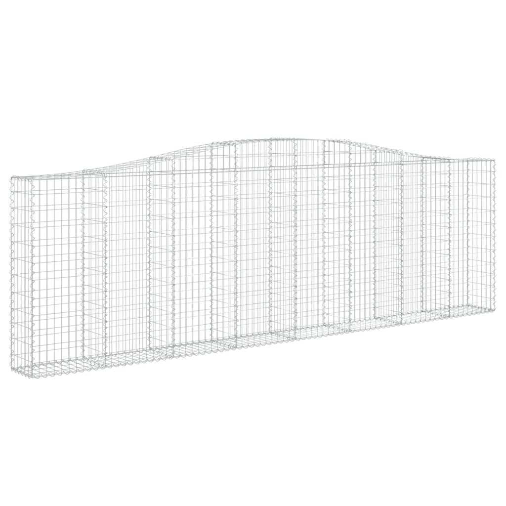 vidaXL Coșuri gabion arcuite 20 buc. 400x30x120/140cm fier galvanizat
