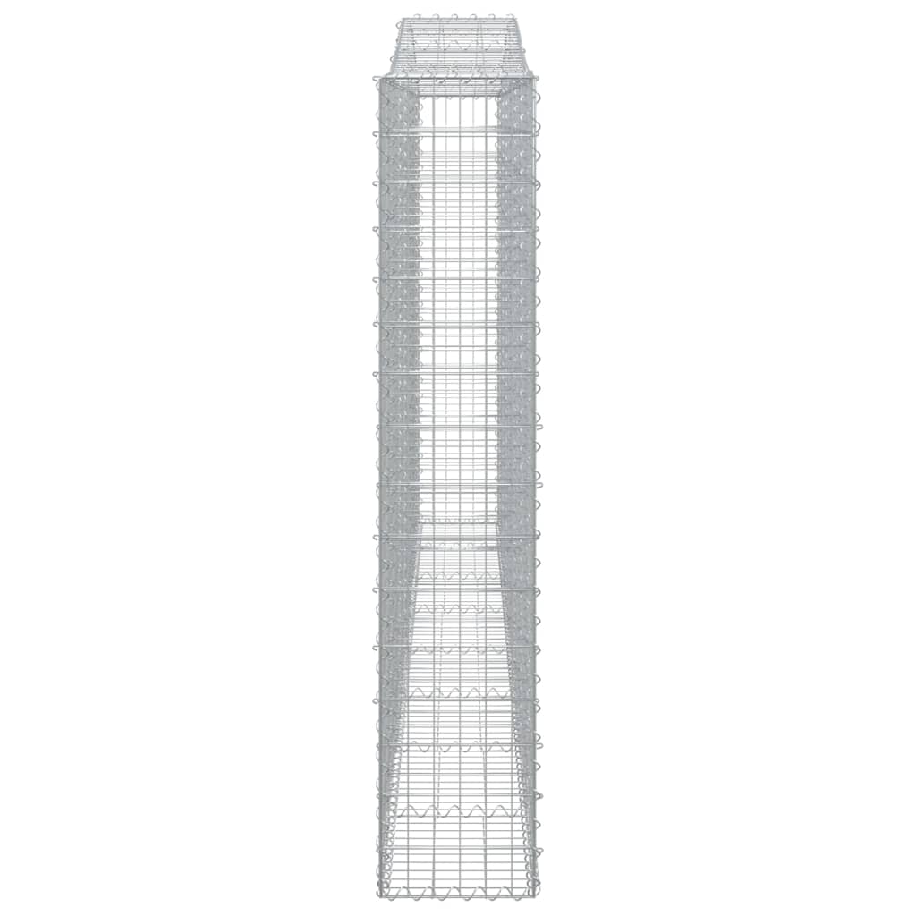 vidaXL Coșuri gabion arcuite 2 buc. 400x30x160/180 cm fier galvanizat vidaXL Coșuri gabion arcuite 2 buc. 400x30x160/180 cm fier galvanizat
