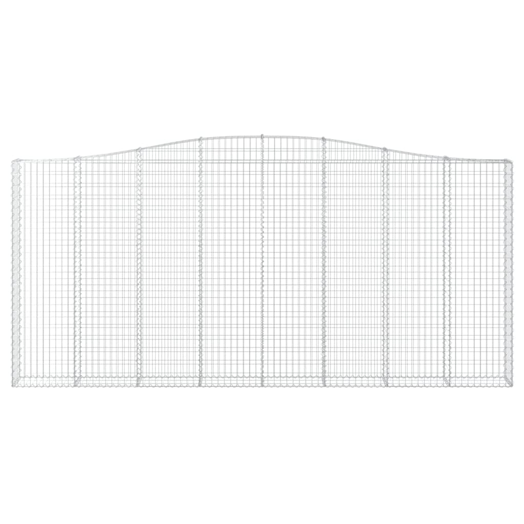 vidaXL Coșuri gabion arcuite 5 buc, 400x30x180/200 cm, fier galvanizat vidaXL Coșuri gabion arcuite 5 buc, 400x30x180/200 cm, fier galvanizat