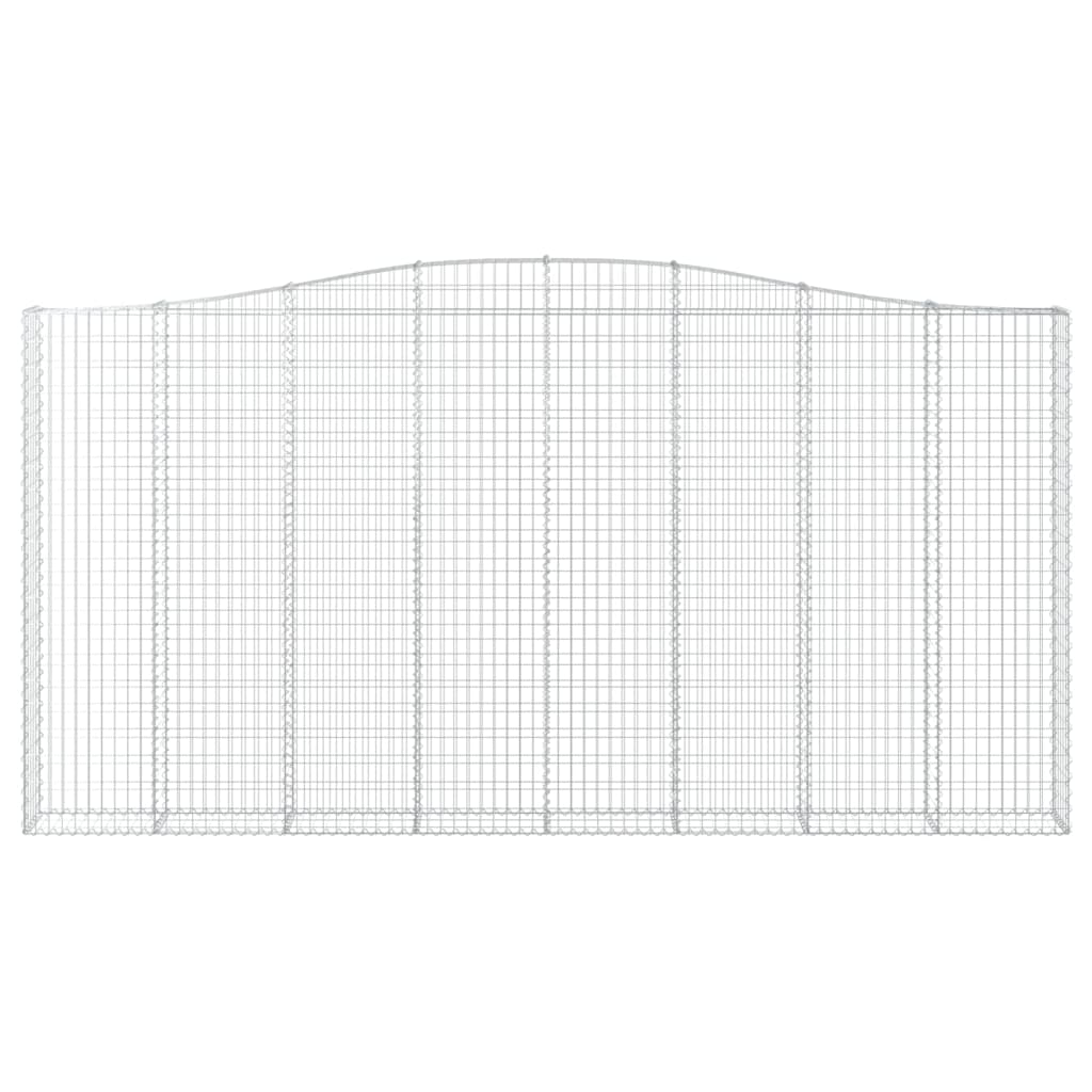 vidaXL Coșuri gabion arcuite 2 buc. 400x30x200/220 cm fier galvanizat vidaXL Coșuri gabion arcuite 2 buc. 400x30x200/220 cm fier galvanizat
