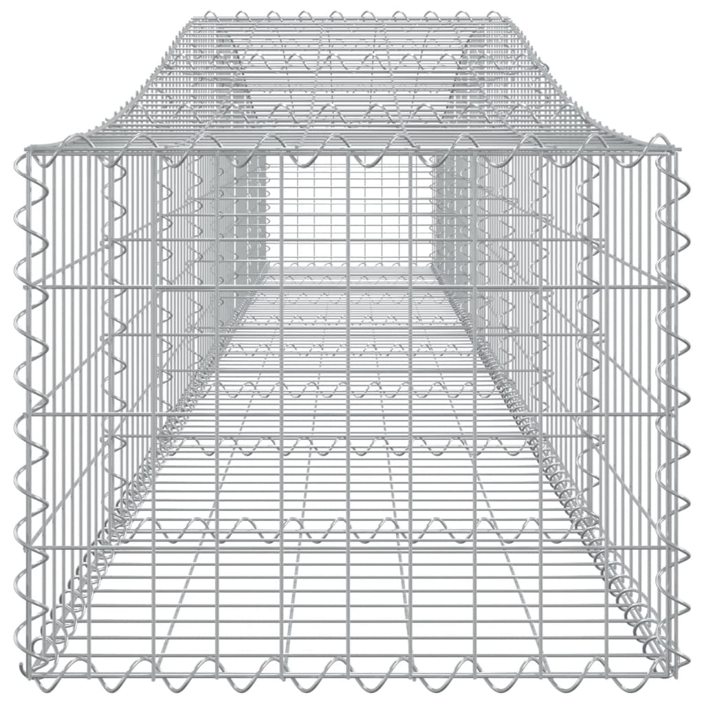 vidaXL Coșuri gabion arcuite 4 buc, 400x50x40/60 cm, fier galvanizat vidaXL Coșuri gabion arcuite 4 buc, 400x50x40/60 cm, fier galvanizat