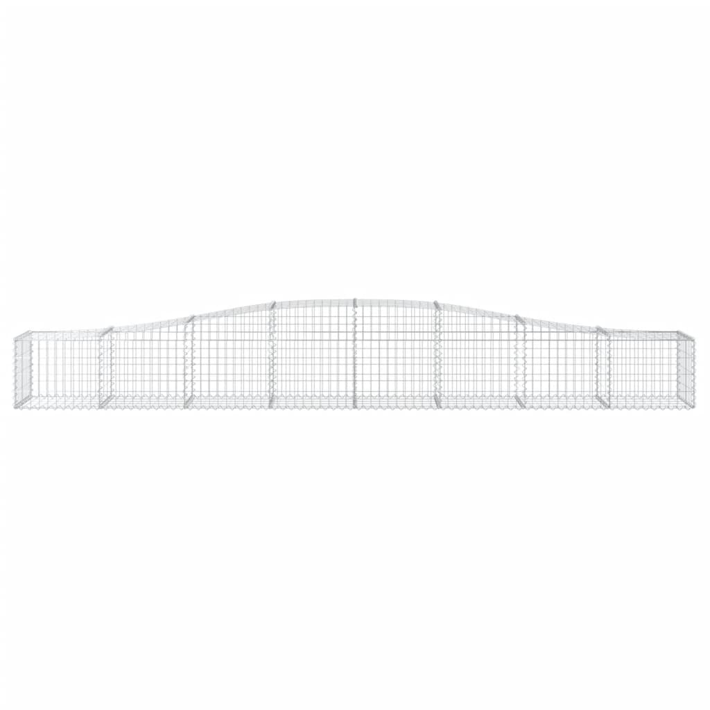 vidaXL Coșuri gabion arcuite 10 buc, 400x50x40/60 cm, fier galvanizat vidaXL Coșuri gabion arcuite 10 buc, 400x50x40/60 cm, fier galvanizat