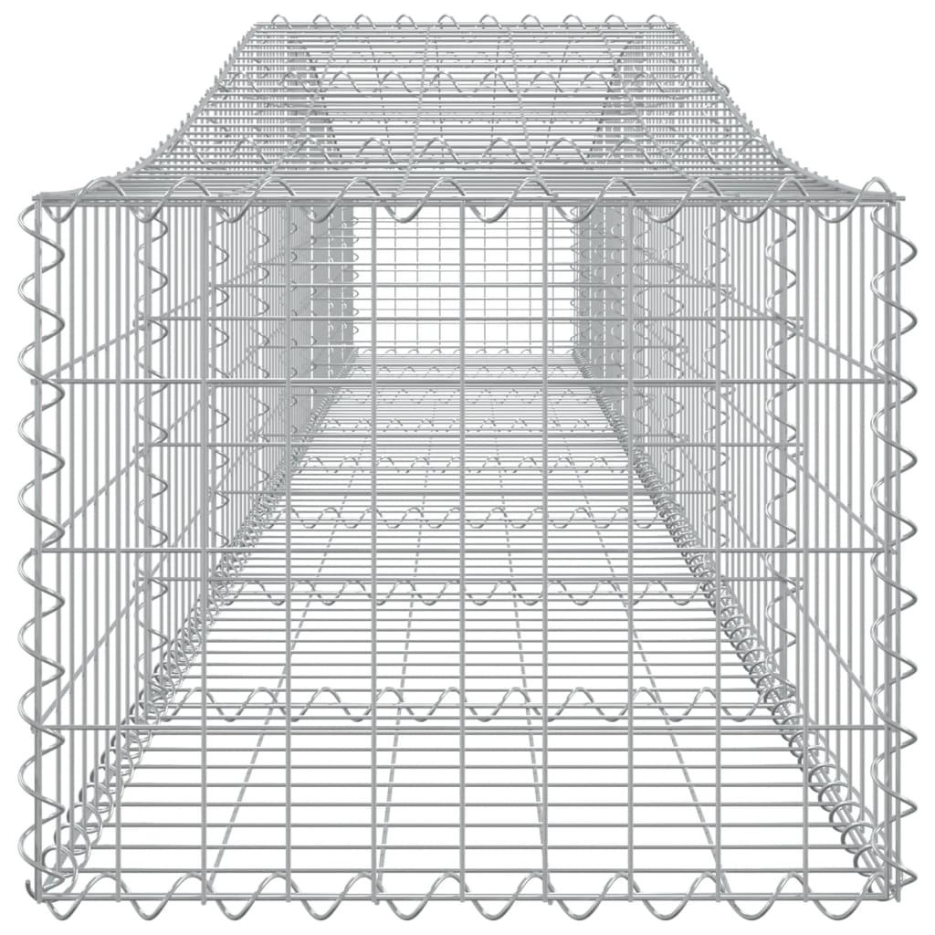 vidaXL Coșuri gabion arcuite 10 buc, 400x50x40/60 cm, fier galvanizat vidaXL Coșuri gabion arcuite 10 buc, 400x50x40/60 cm, fier galvanizat