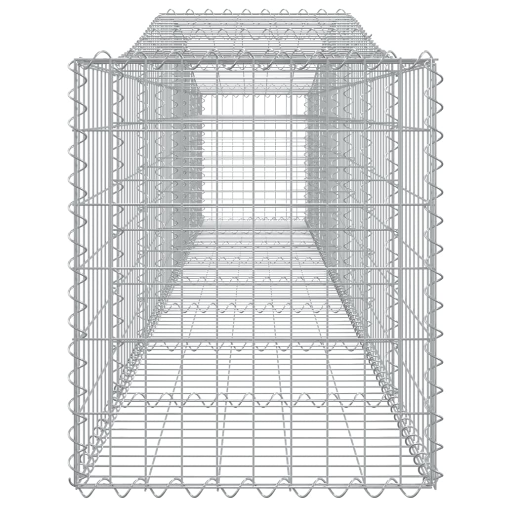 vidaXL Coșuri gabion arcuite 6 buc, 400x50x60/80 cm, fier galvanizat vidaXL Coșuri gabion arcuite 6 buc, 400x50x60/80 cm, fier galvanizat