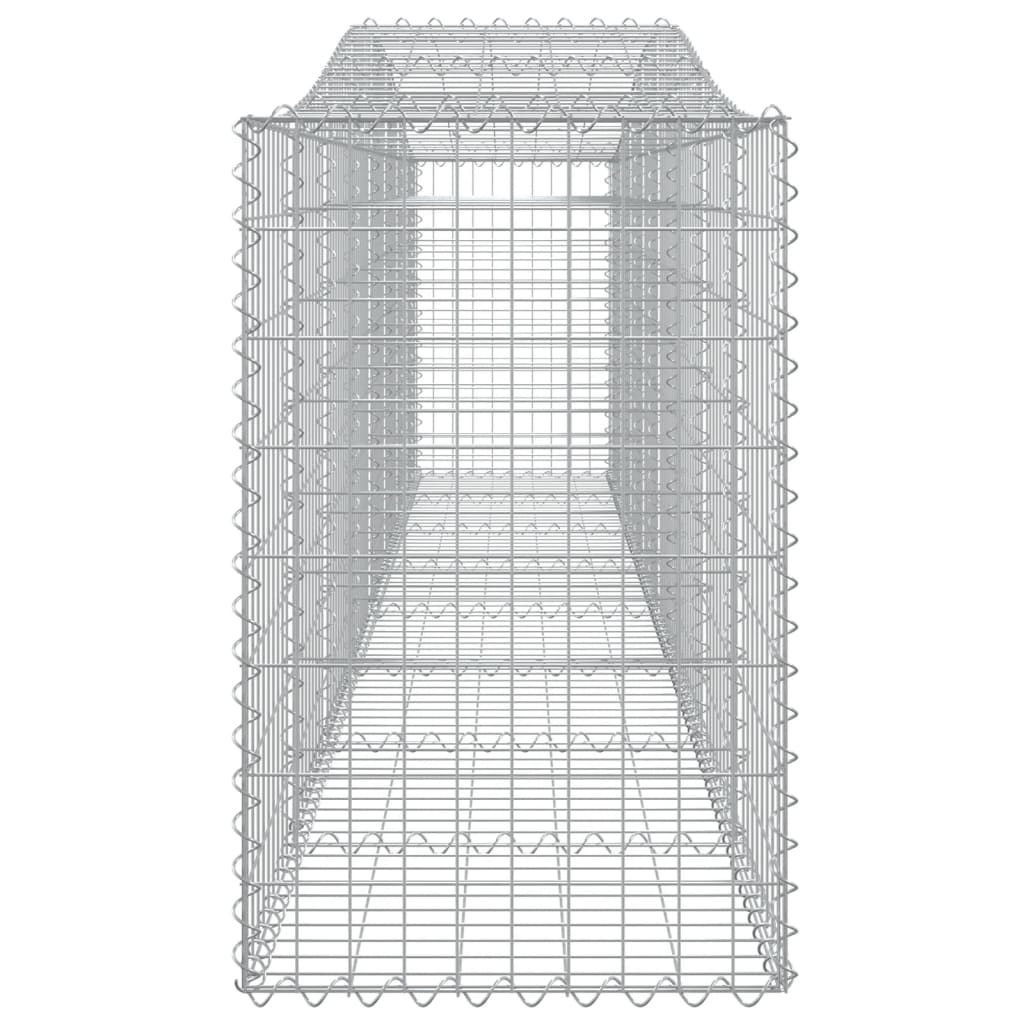 vidaXL Coșuri gabion arcuite 10 buc, 400x50x80/100 cm, fier galvanizat vidaXL Coșuri gabion arcuite 10 buc, 400x50x80/100 cm, fier galvanizat